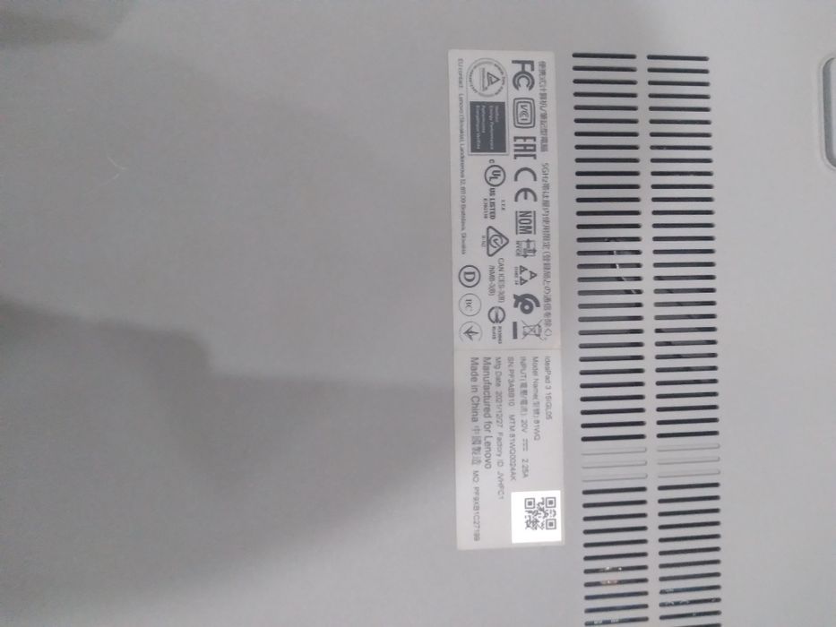 Noutbok Lenovo ideapad 3 15IGLo5 Holati idyal