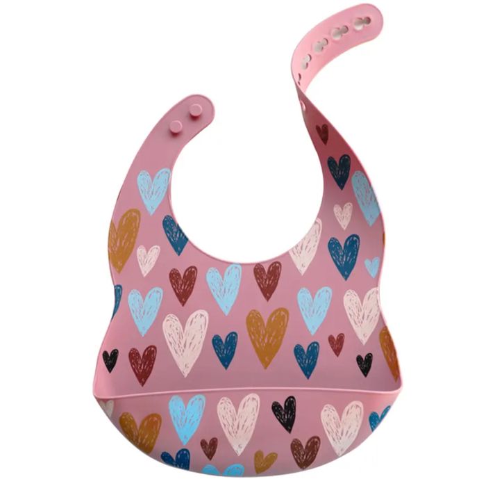 Цветен силиконов лигавник с джоб