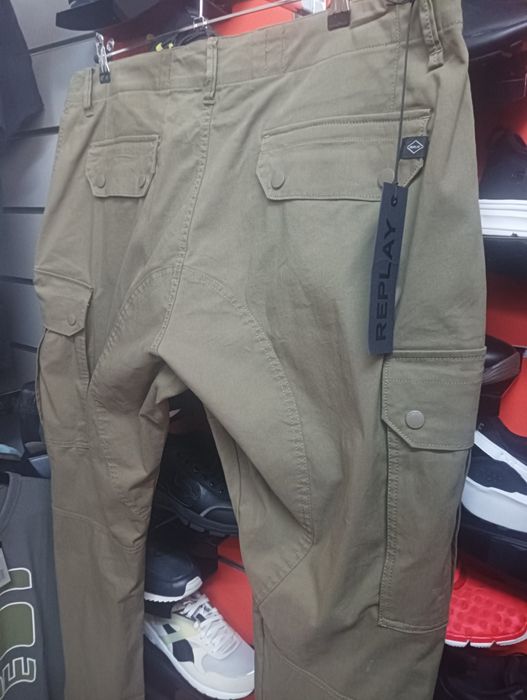 ОРИГИНАЛНИ мъжки панталони REPLAY W40 нови карго cargo с джобове 3XL