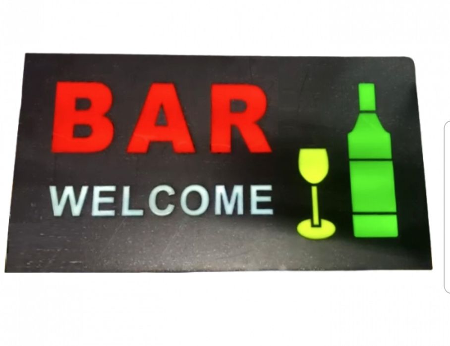 Reclama luminoasa led Bar Welcome,Bar,Pizza,Cazare,Frizerie,Florarie