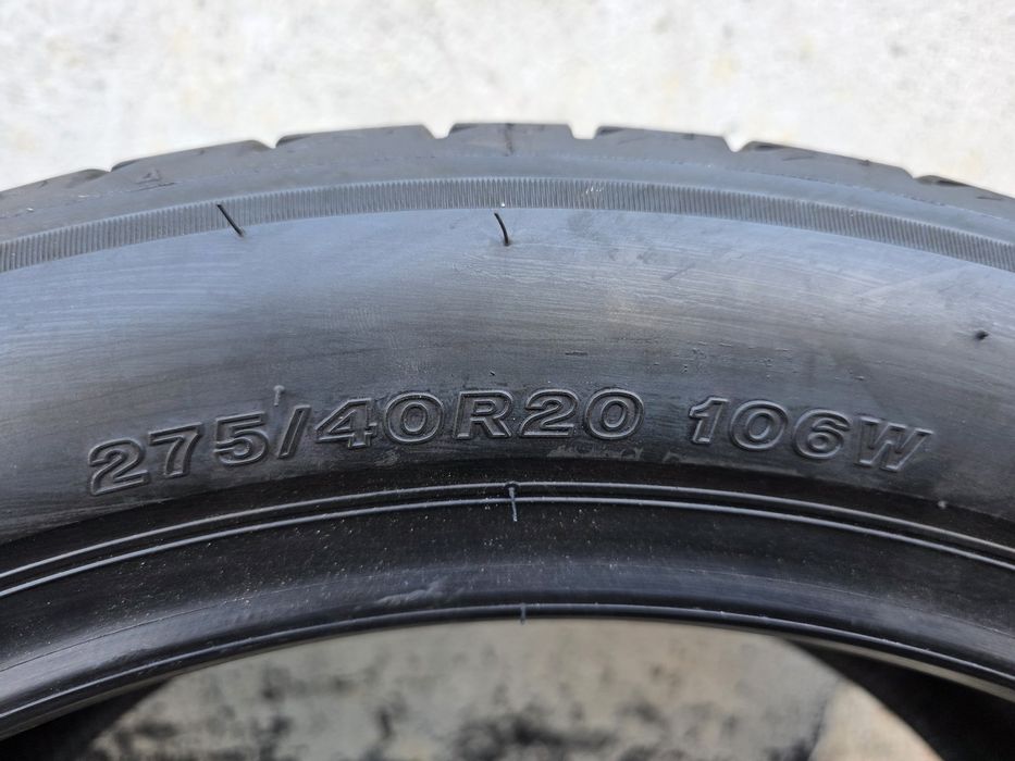 Vând două anvelope de vara Bridgestone alenza  275 40 20 dot4322