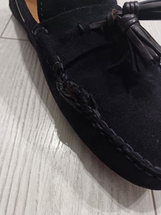 Mocasini Zara bărbați din piele întoarsă