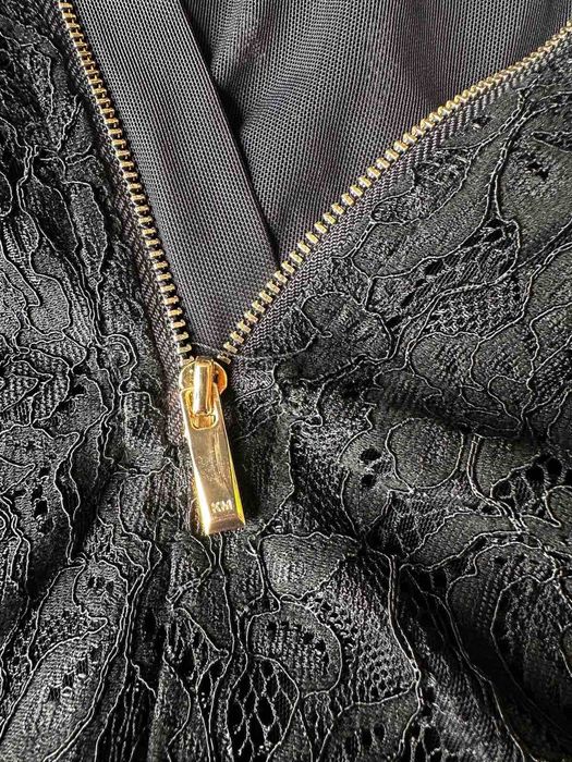 Karen Millen боди тип бюстие,корсет.Черна дантела/XS