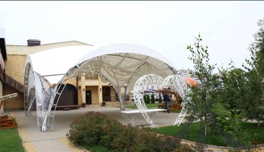 Шатер арочный новый 64 м²