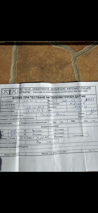 Нов тензометричен датчик