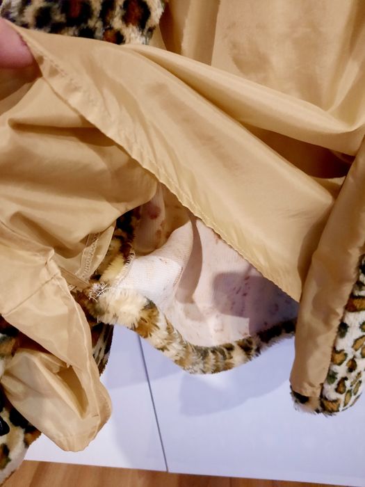 Haina, geaca blana artificiala fetite