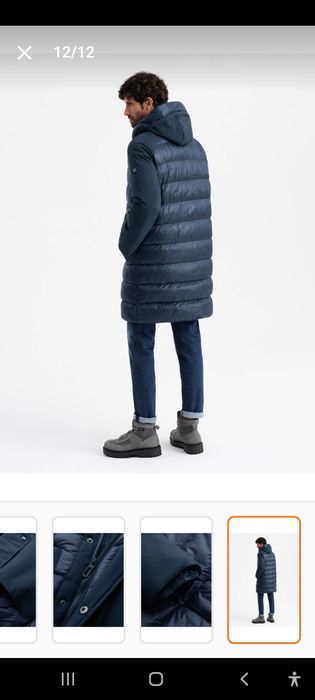 Geaca lunga matlasata fas iarna