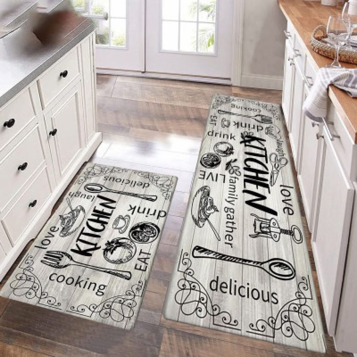 Комплект водоустойчиви противоплъзгащи постелки за кухня