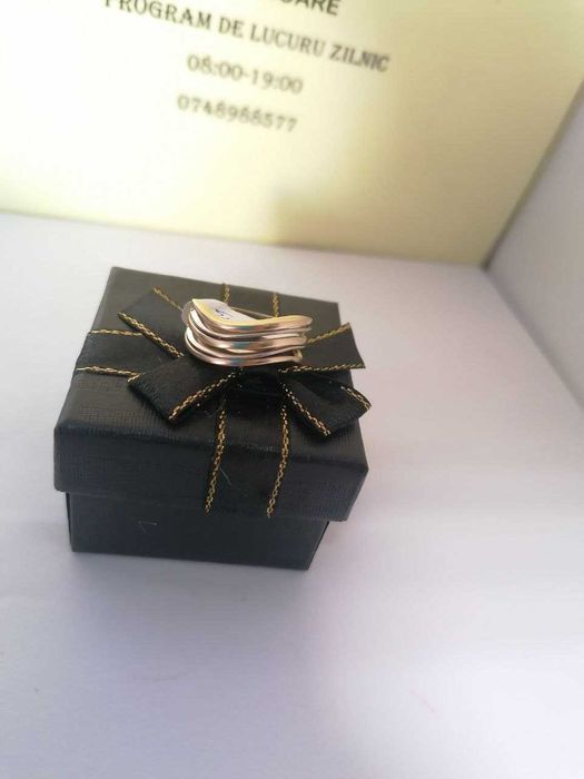 inel aur alb aur galben 14k (m2) star amanet