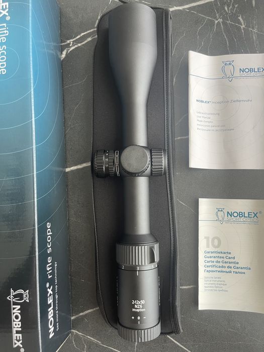 Luneta vanatoare Docter Noblex 2-12x50 cu punct rosu Made in germany