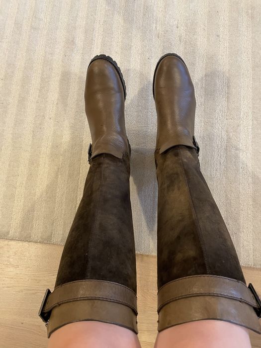 Cizme piele+piele intoarsa