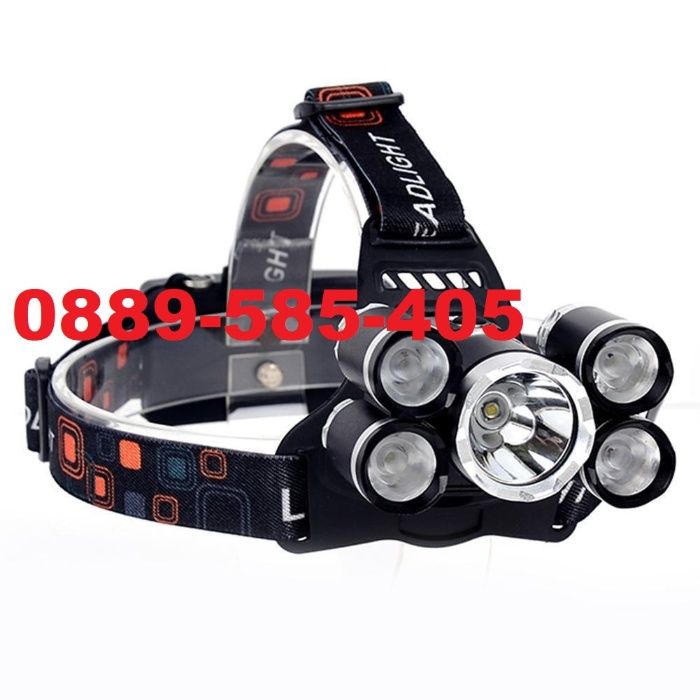 МОЩЕН LED Челник фенер за глава за лов риболов работа инструмент