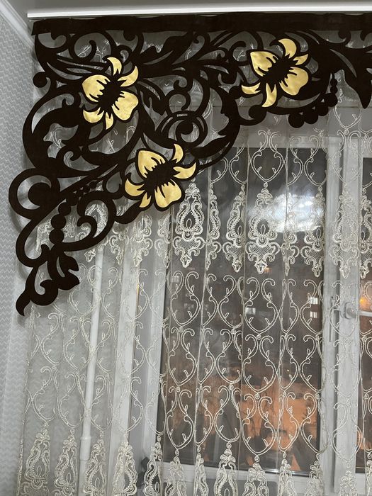 Шторы+ тюль+ ламбрикен