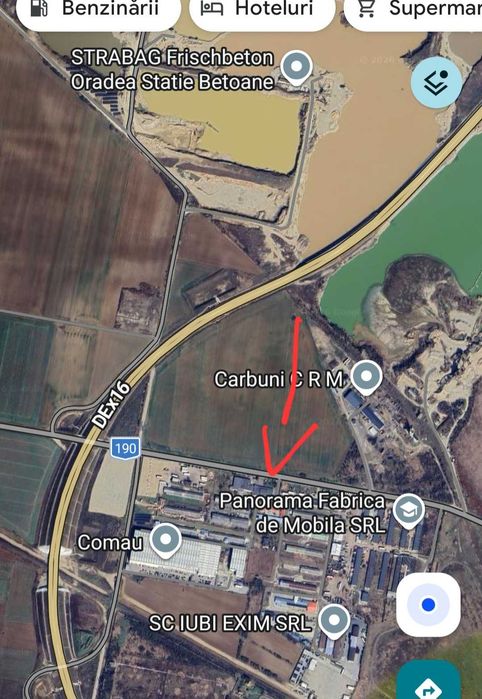 Vand teren str MCorvin nr.404 supr16 000 m2 vizavi Maralemn Front 63m