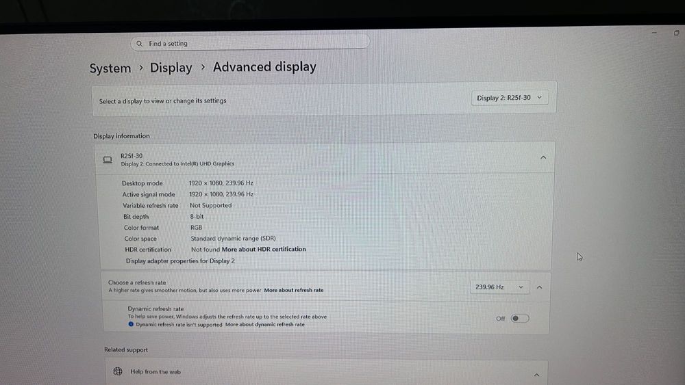 Монитор Lenovo Legion 1080p, 280Hz, 0.5ms