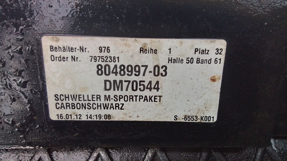 prag stanga bmw seria 5 (2010-2017) [f11] 3.0 motorina 2012