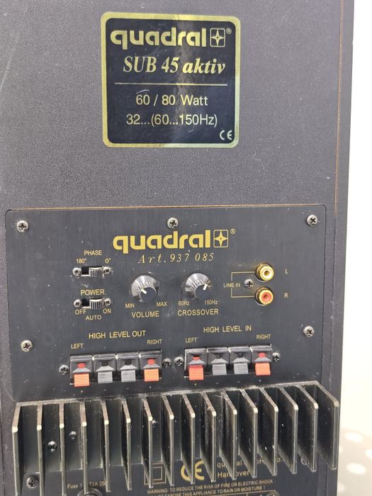 Subwoofer Quadral SUB 45 activ