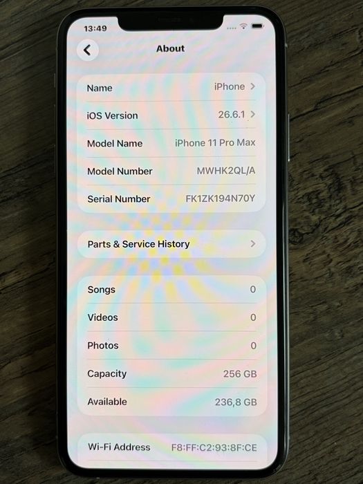 Iphone 11 pro max 256gb