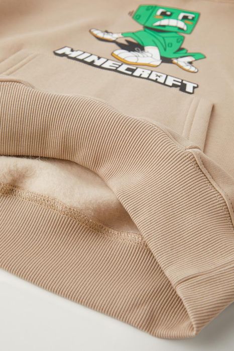 Hanorac MINECRAFT gros vătuit, nou cu eticheta nr 152 (11_12 ani )