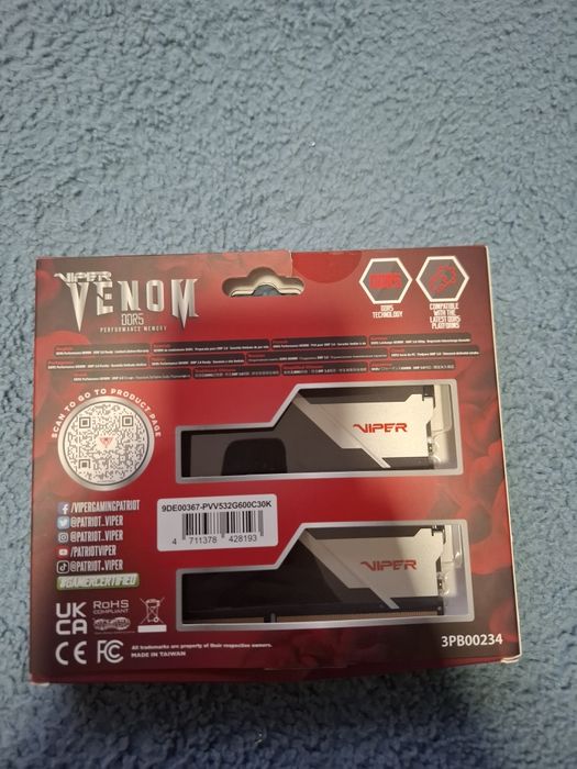 Memorie Patriot Viper Venom 32GB DDR5 6000MHz CL30 Dual Channel Kit