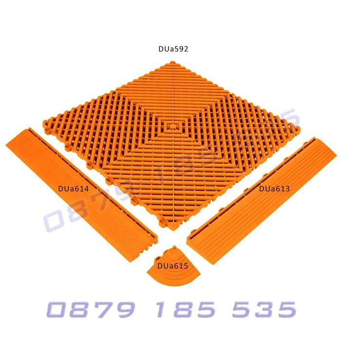 PVC модулна подова настилка гараж квадратна плочка