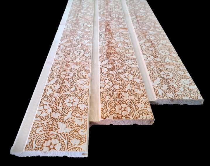 Вносна ламперия с шарка на цветя  9,6 см./1,3 см./400 см.