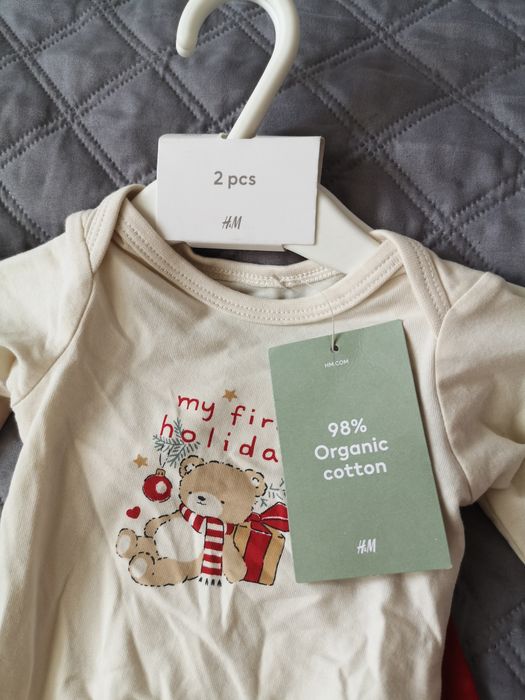 Нов Коледен комплект H&M, размер 62