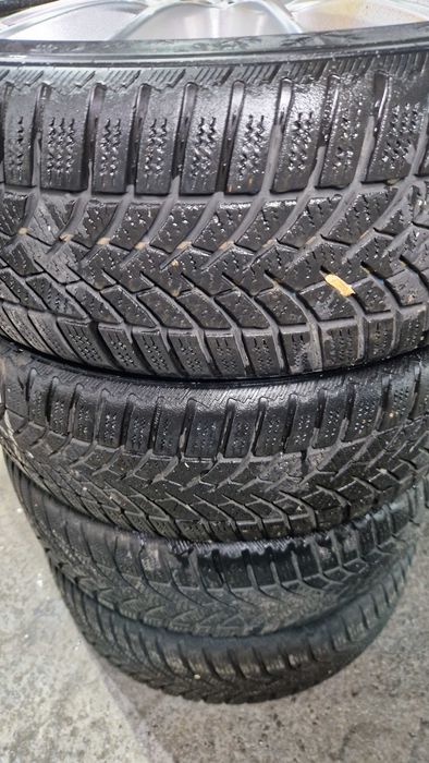 МЕРЦЕДЕС Джанти със зимни гуми 195/55/16  6J ET46  5×112  ЦО66,6