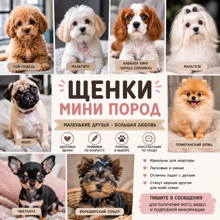 Щенки мини пород