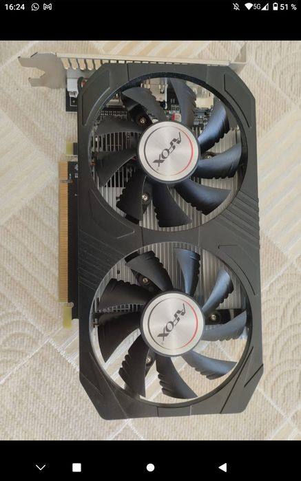 Видюха RX550 4гб AFOX GDDR5