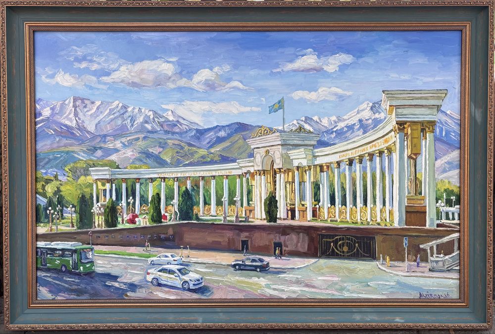 Авторская картина «Парк Первого Президента», холст/масло (110х70 см)