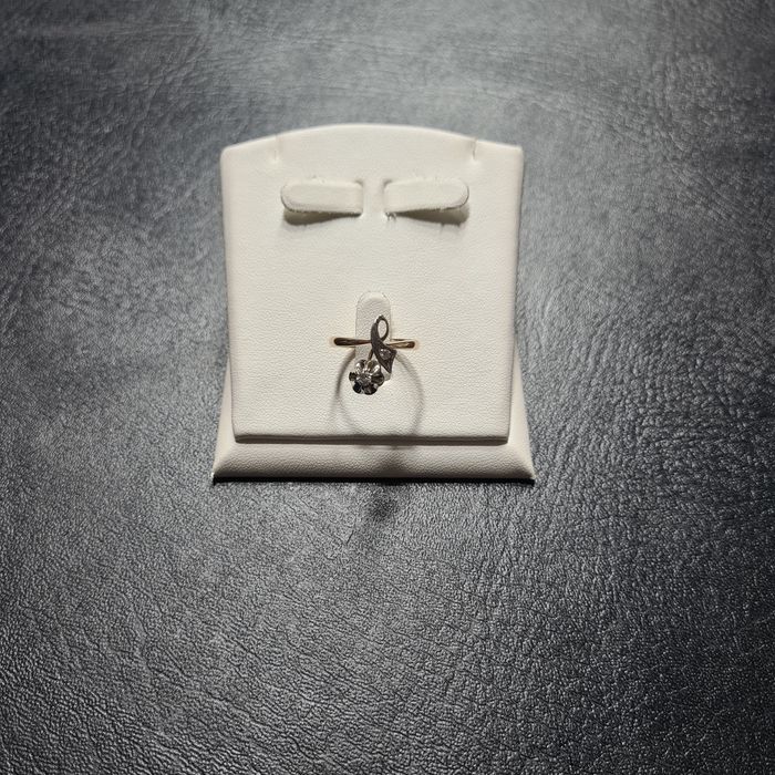 Кольцо Золотое Розочка с Бриллиантами