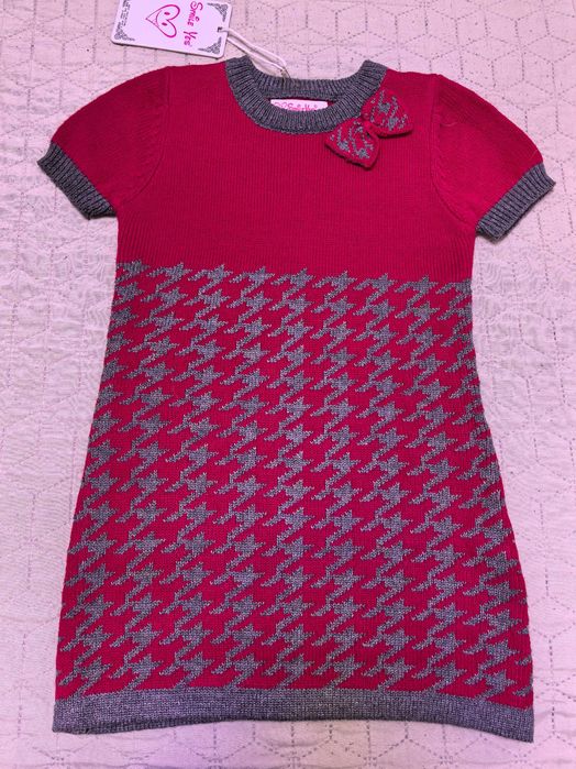 Нова стилна плетена туника 122-128