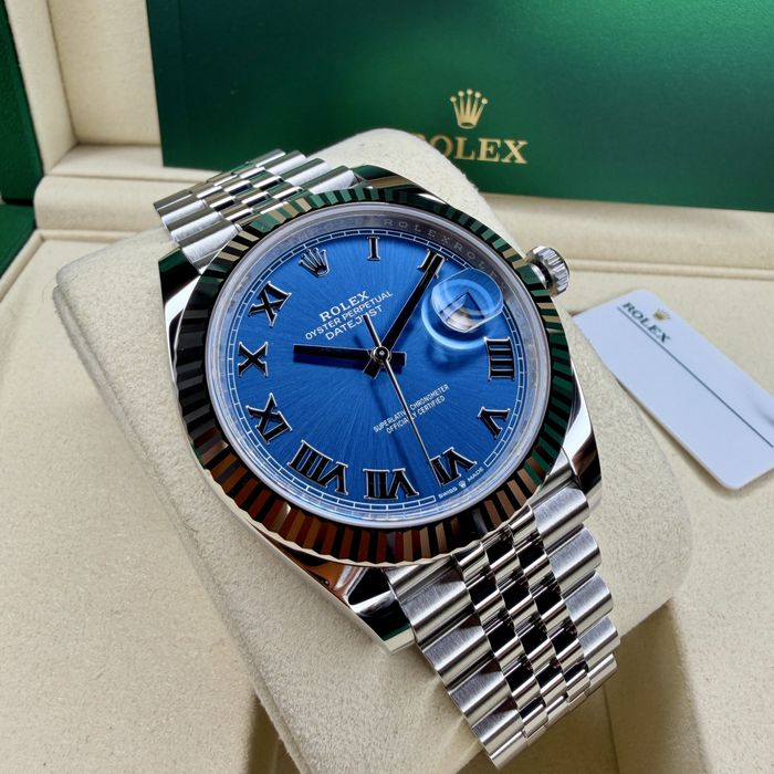 Rolex Datejust Roman Azzuro New PE STOC 41mm | 14.000 E | 126334  2025