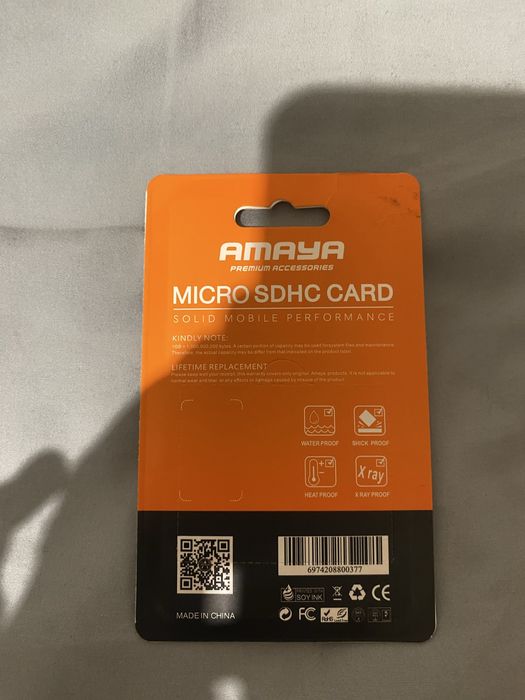 Карта памяти microSD 16GB AMAYA Class 10 + SD адаптер