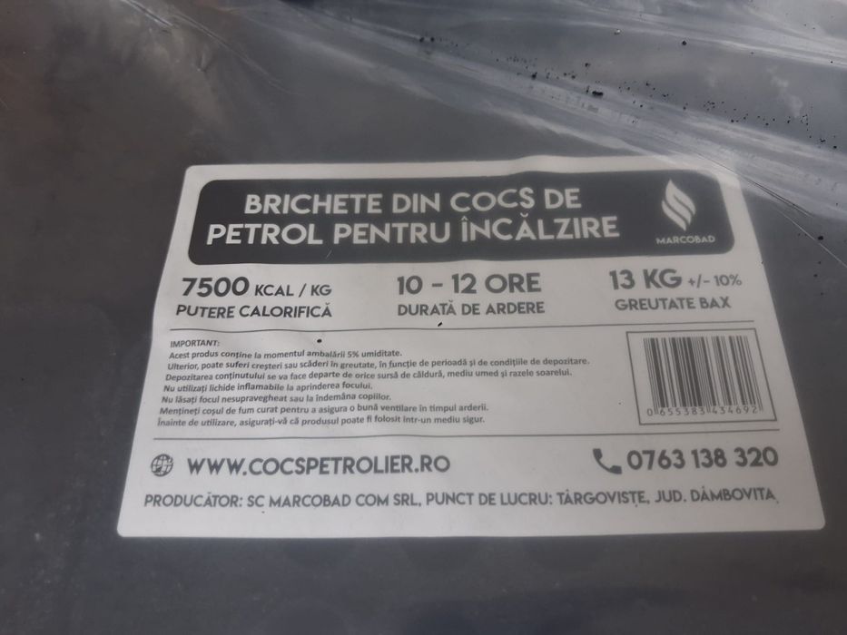Brichete cocs petrolier de calitate superioara!