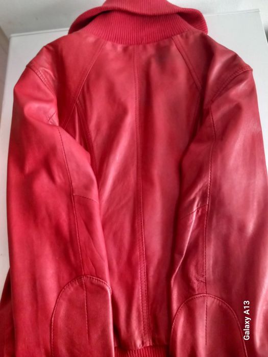 Geacă din piele Stradivarius