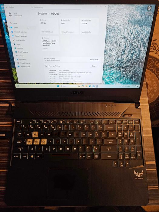 Laptop Gaming ASUS TUF FX505DD