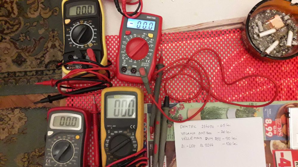 Aparate de masura MULTIMETRE Di- log , OHMETEC , VELAMP