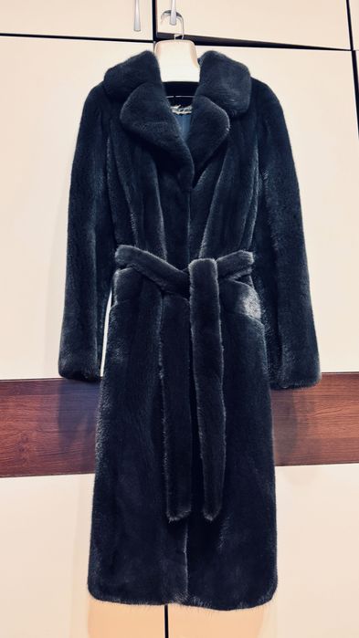 Луксозно палто от норка.Гърция.Визон. Естествена кожа с косъм.