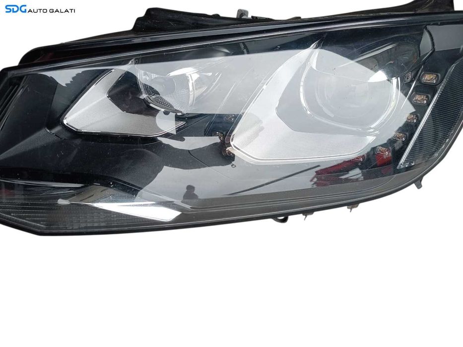 Far Stanga Led Xenon Cornering Echipat cu Modul Calculator Droser Volkswagen Touareg 7P 2010 - 2014 Cod 7P2941751 8K0941597E 8U0941329 [B4662]