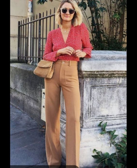 Брюки клёш, 100% шерсть.