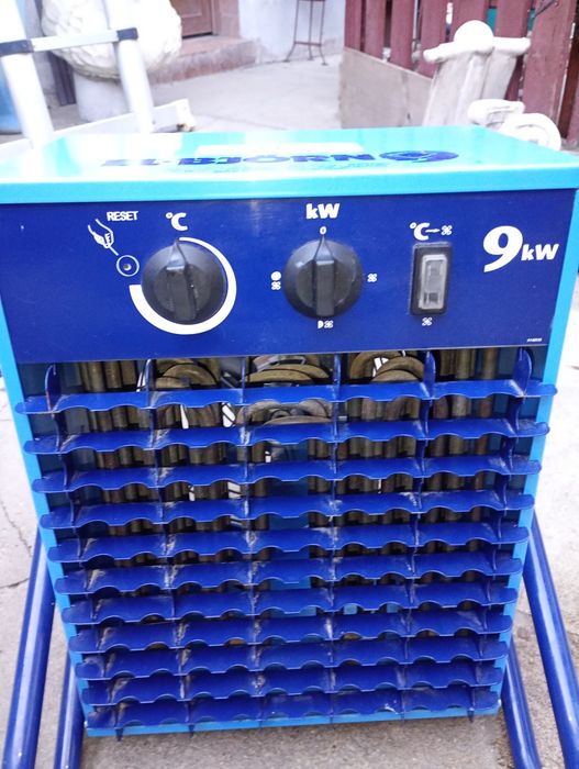 Aerotermă electrică trifazată, putere 9 kW, cu termostat reglabil