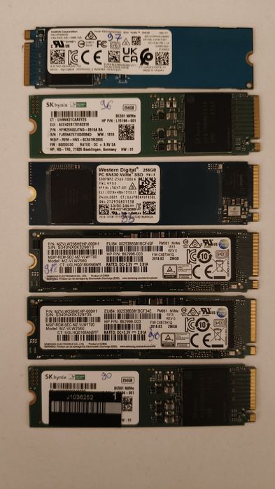 Vand SSD M2 micron / samsung 256gb