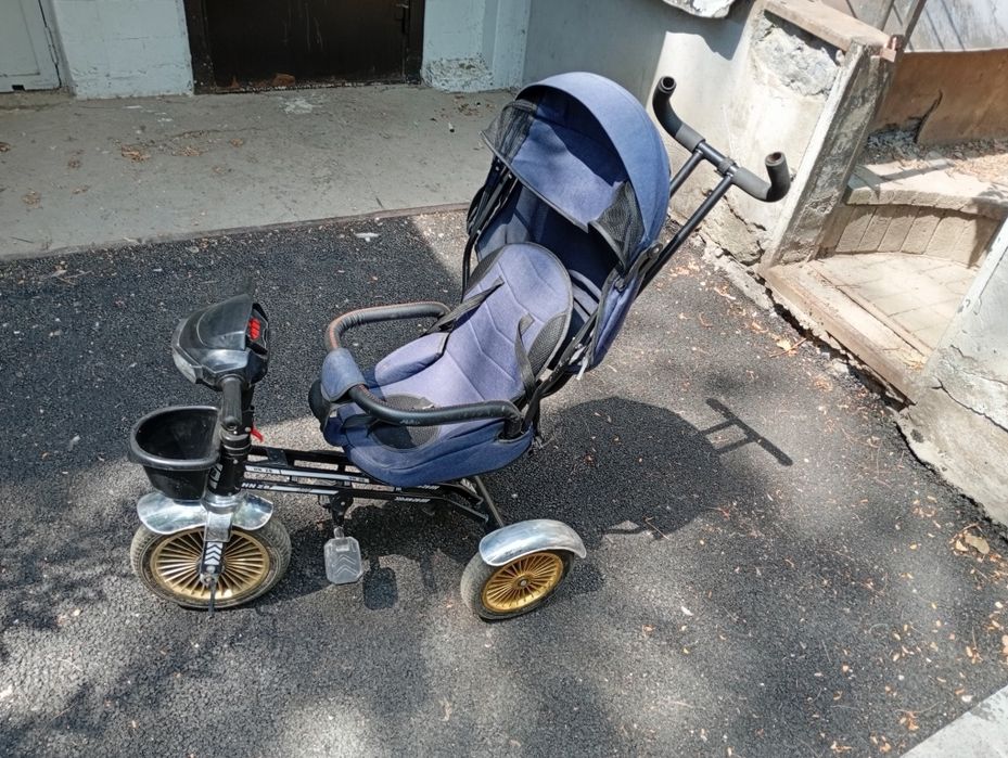 Велосипед с ручкой - коляска