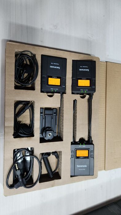 Kit Lavaliere Saramonic UWMIC9 KIT2 UHF Wireless RX9 + 2 TX9, Negru