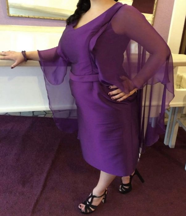 Официална лилава рокля