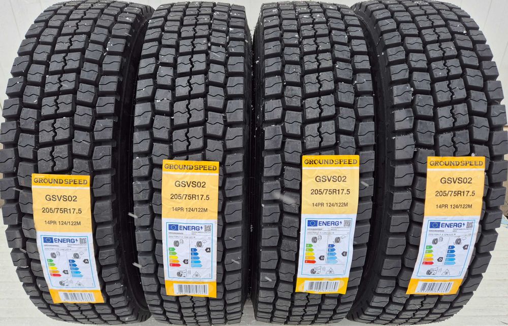 205/75 R17.5, 124M, GROUNDSPEED 14 P.R., Anvelope tractiune M+S