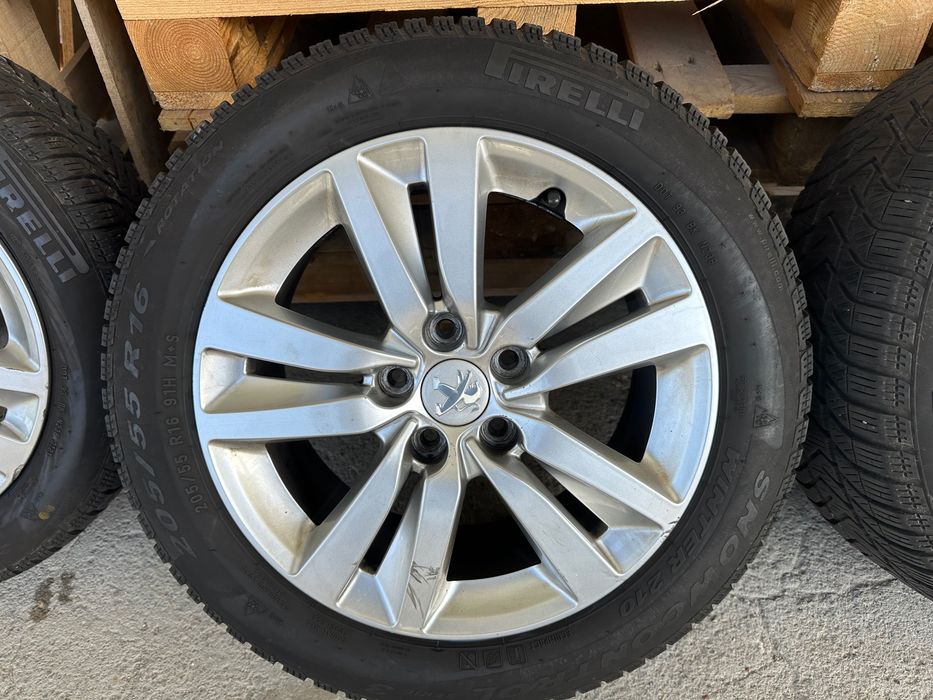 Оригинални джанти Peugeot 308 sw 16” с гуми Pirelli Winter 205/55 R16 – DOT 2021