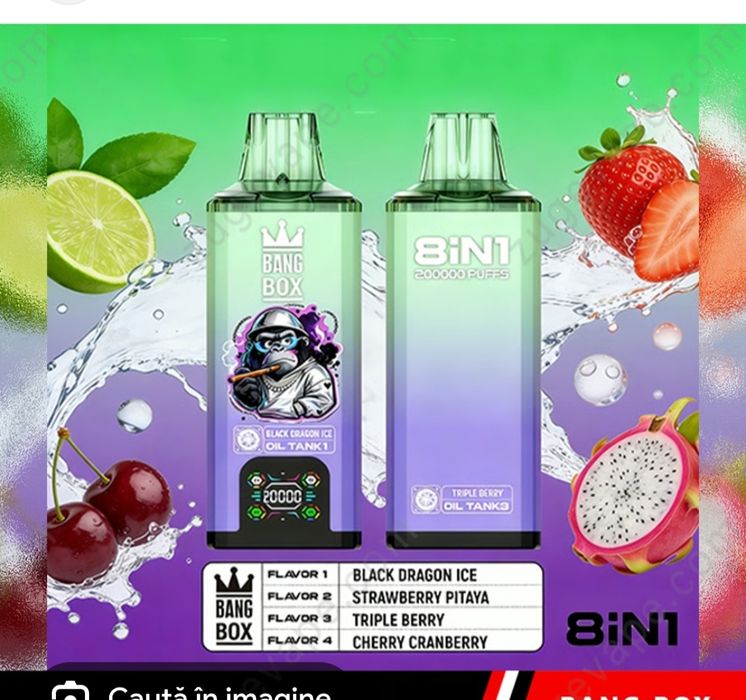 Pachet 2 Bang Box 200.000 Puffs Reîncărcabil